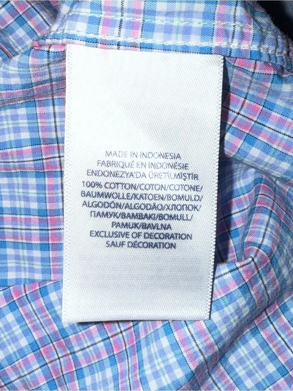 Boy’s Ralph Lauren Blue & Pink Plaid Button-Down Shirt